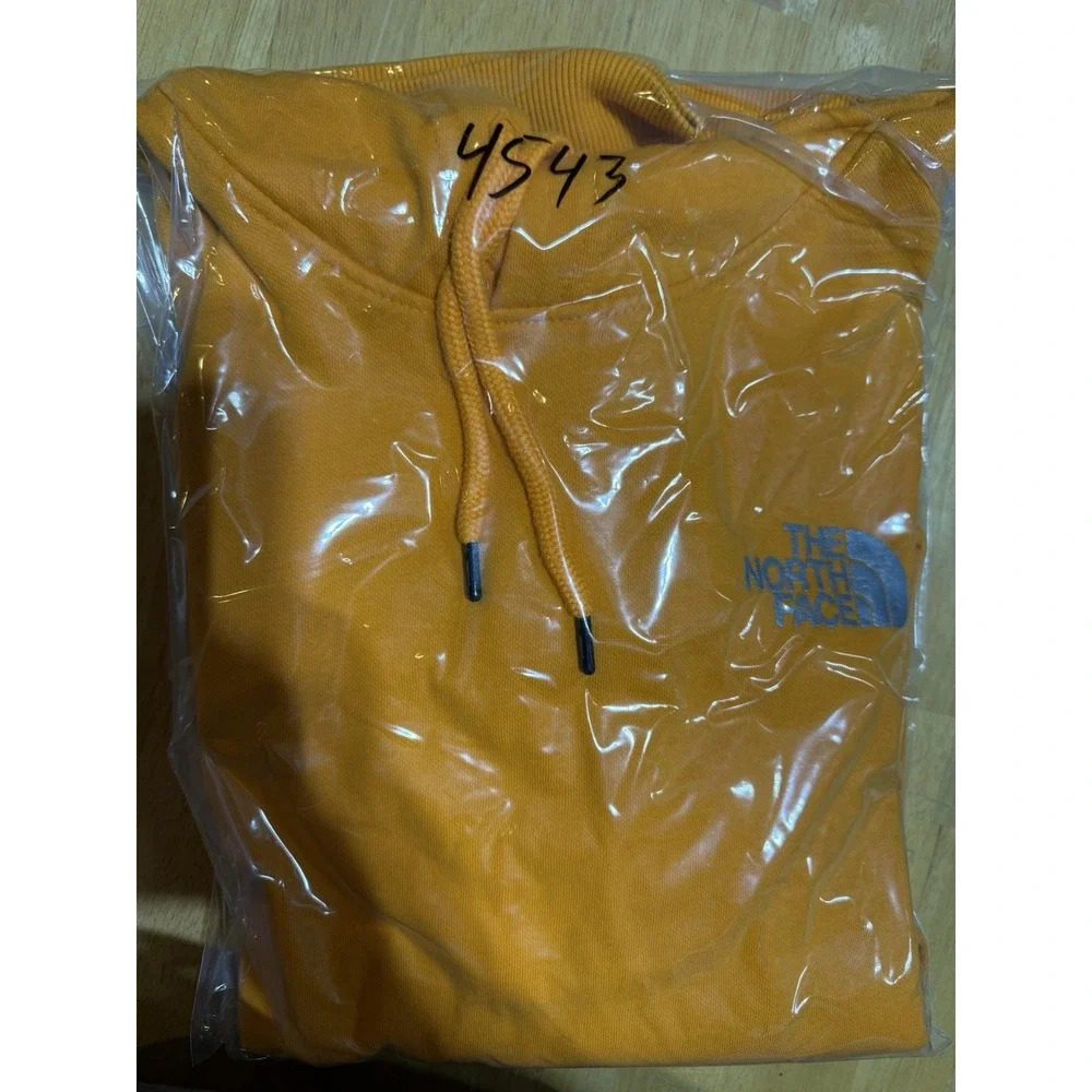 The North Face Hoodie Mens XL Orange Never Stop Exploring Graphic Pullover